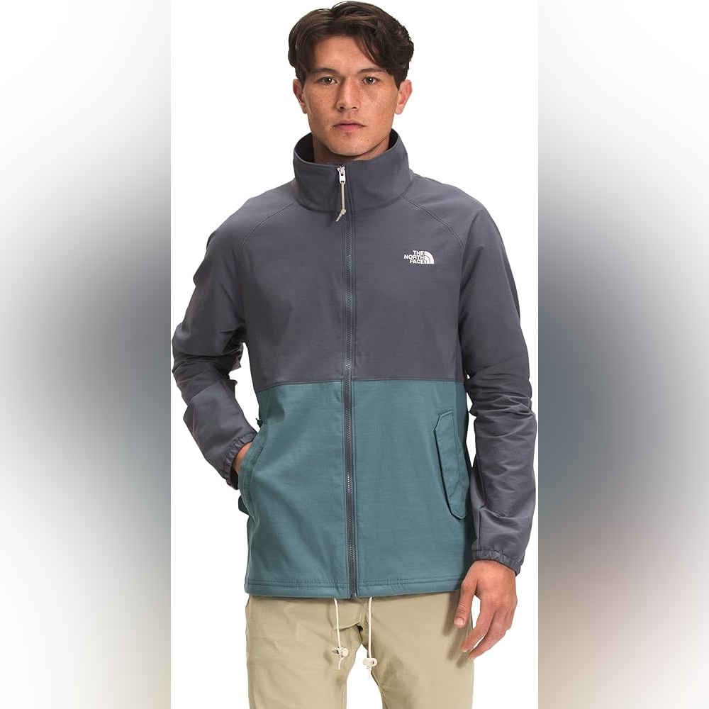 The North Face Men's Charcoal and Teal Performance Jacket